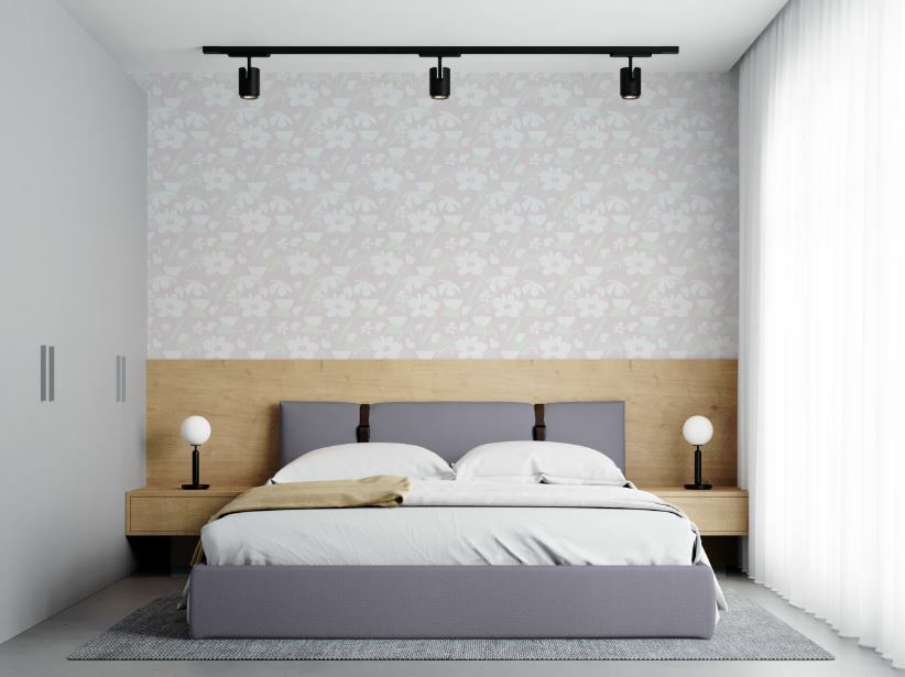 美牆壁布//藕紫丁香(約1.5坪/捲)