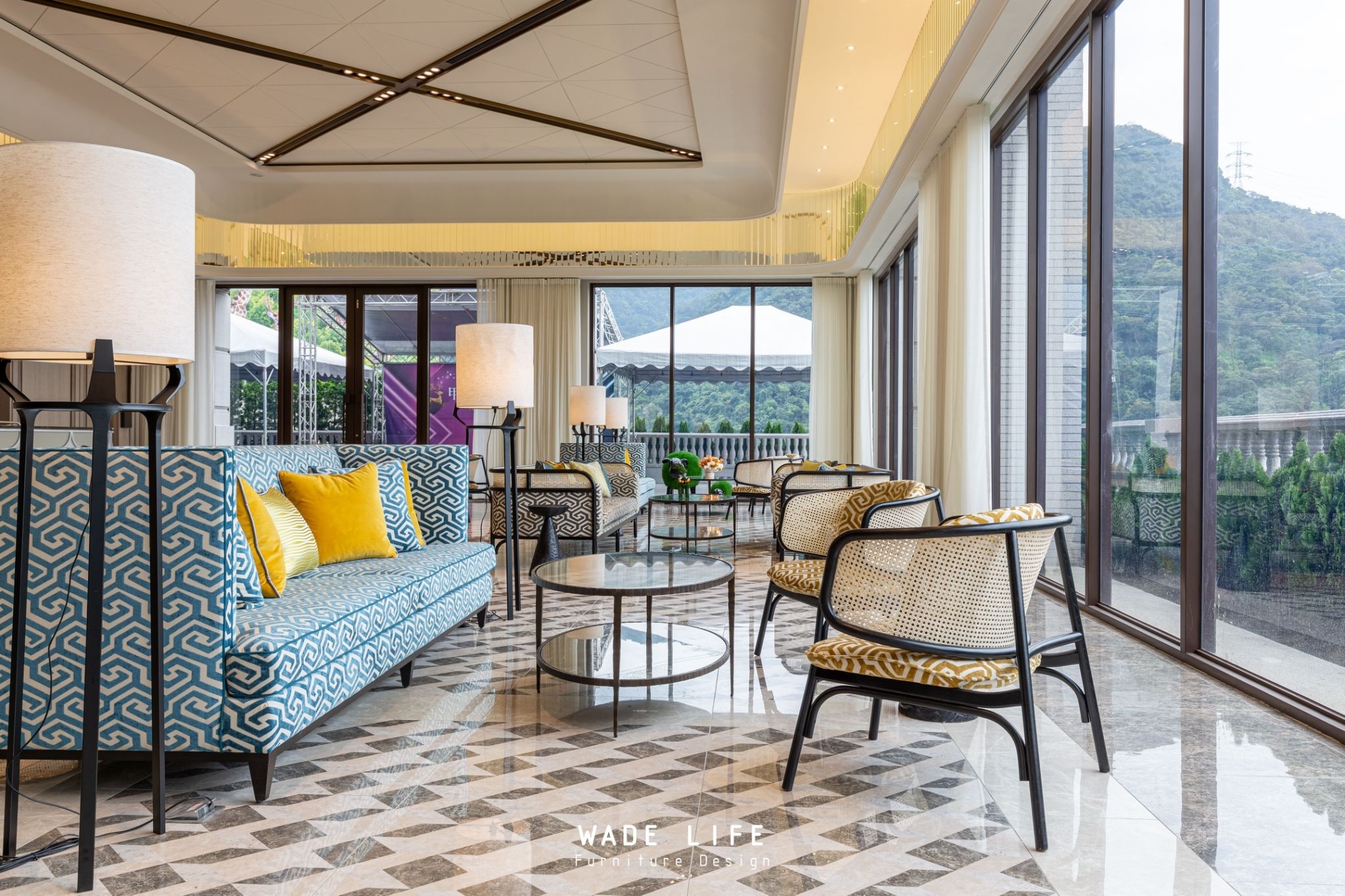 家具作品案例美麗山林汐止沙發落地燈茶几沙發椅