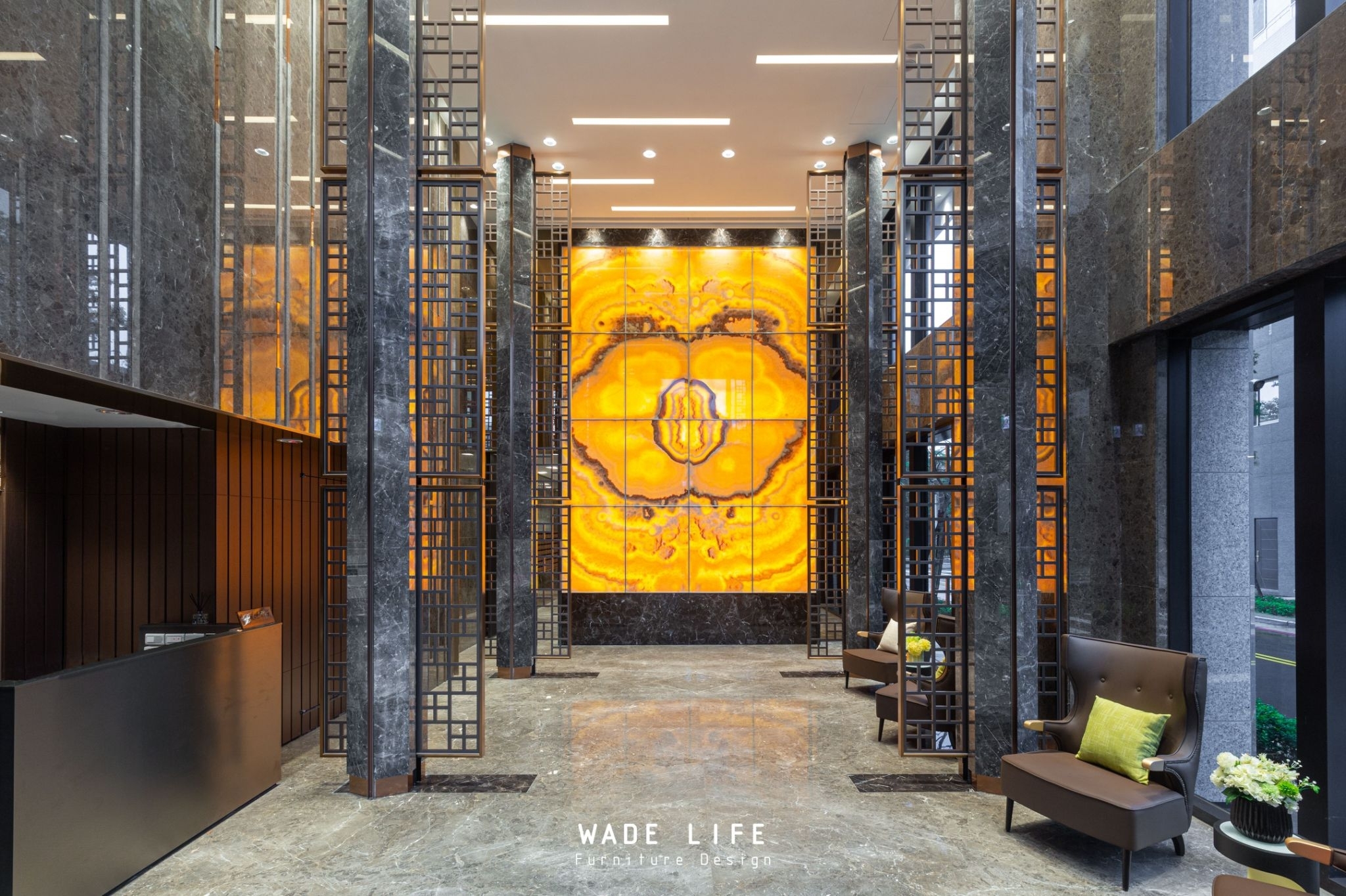 家具作品案例太子W新店沙發落地燈茶几沙發椅