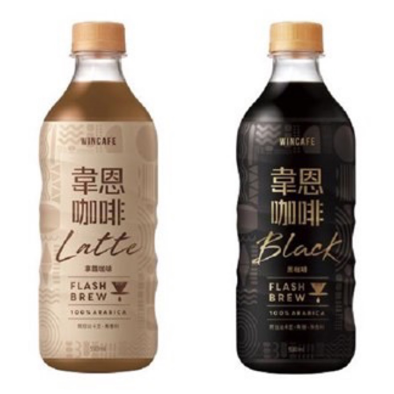 【韋恩咖啡】閃萃拿鐵/黑咖啡500ml (4瓶裝)