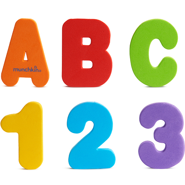 字母數字洗澡玩具學習組
