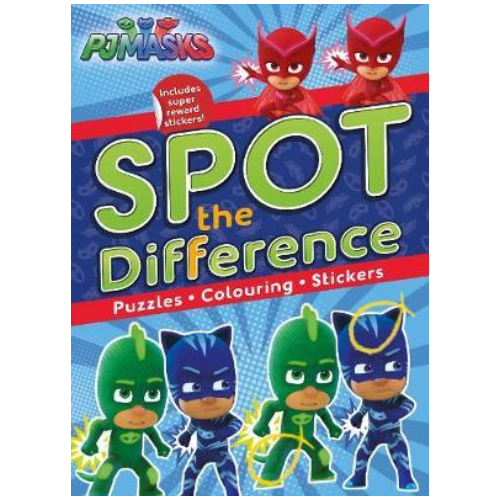 PJ Masks Spot the Difference : Puzzles, Colouring, Stickers貼紙遊戲書