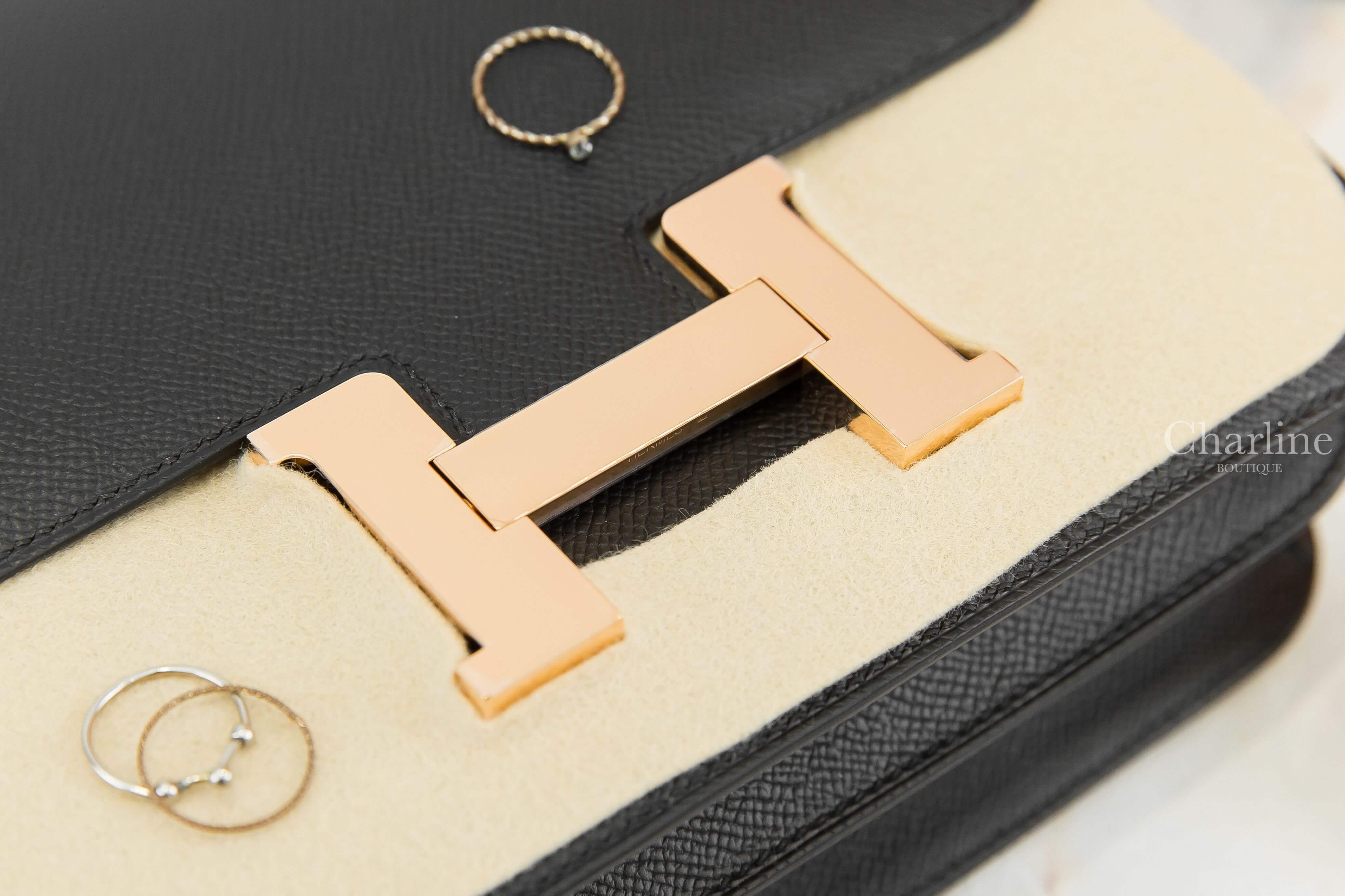 Hermès Constance III 24cm 89 Noir Epsom 黑色玫瑰金釦