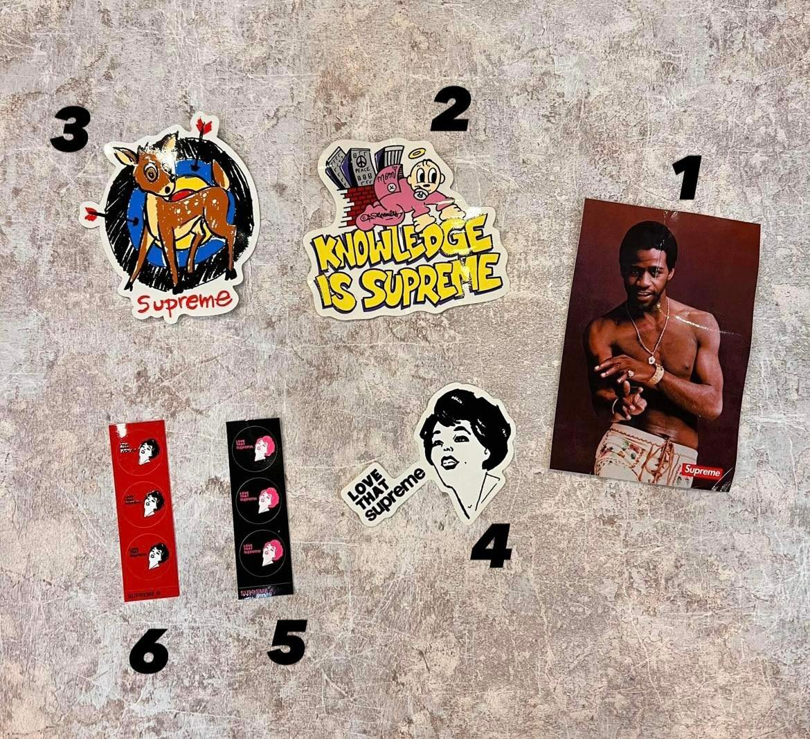 2022SS SUPREME 貼紙 A系列 開季商品 配件