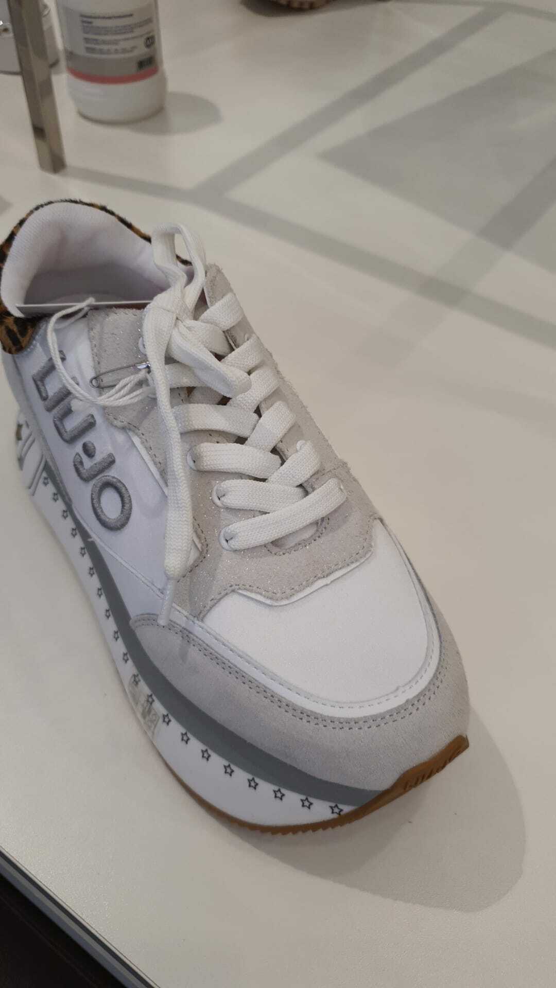 [E] LIU JO SUPER MAXI WONDER 1 SNEAKERS,WHITE, BA1083-PX161-01111 (ELJ53)