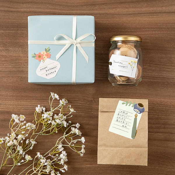 《花瓶》可書寫貼紙組｜日本MIDORI