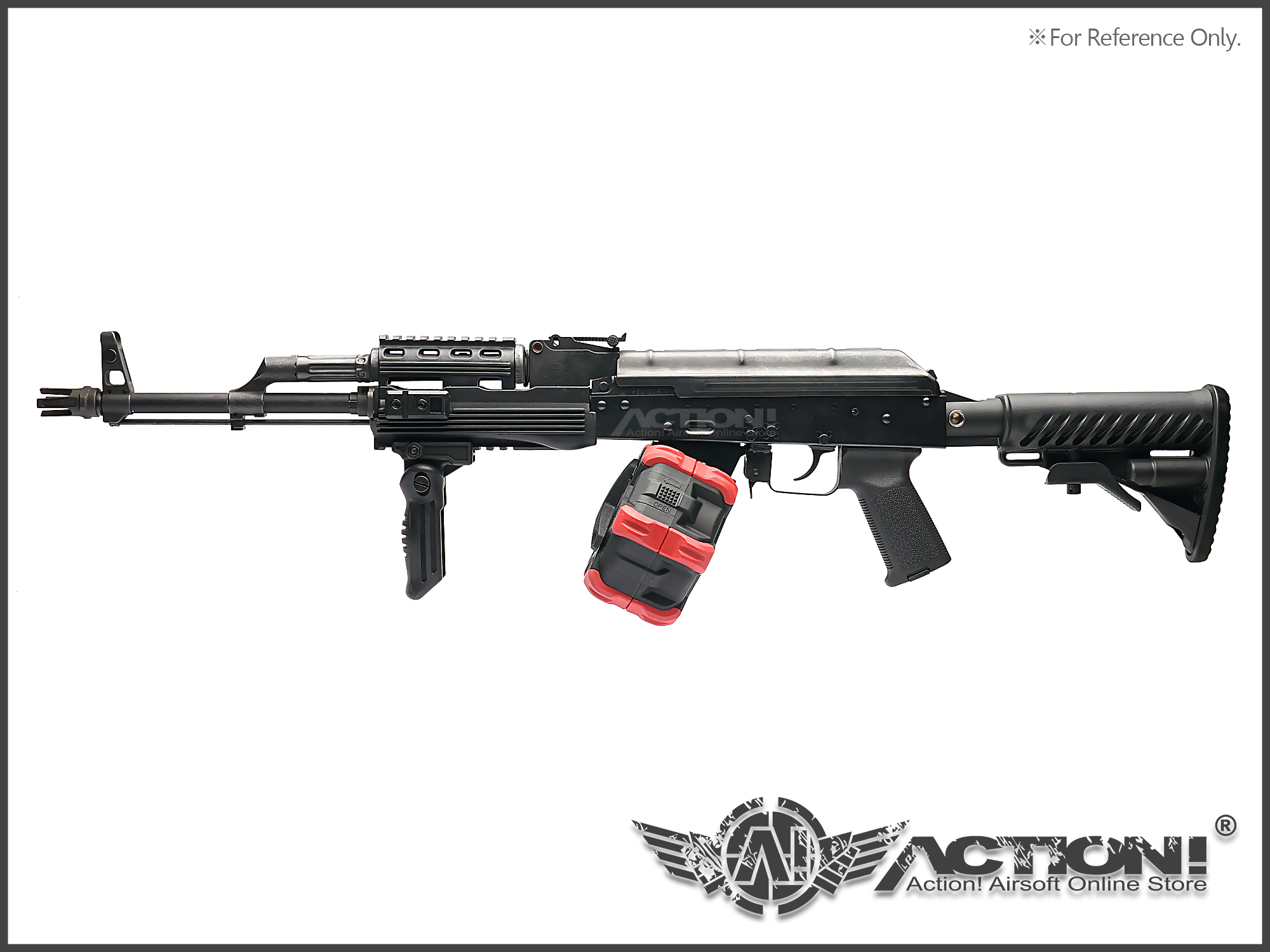 ESD - AK 彈鼓轉接座（GHK AK GBB專用）需搭配WE /AW瓦斯彈鼓, image size:2000x1500