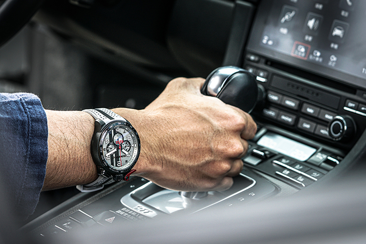 BOLT-68 系列 水泥灰XL復古賽車計時碼錶