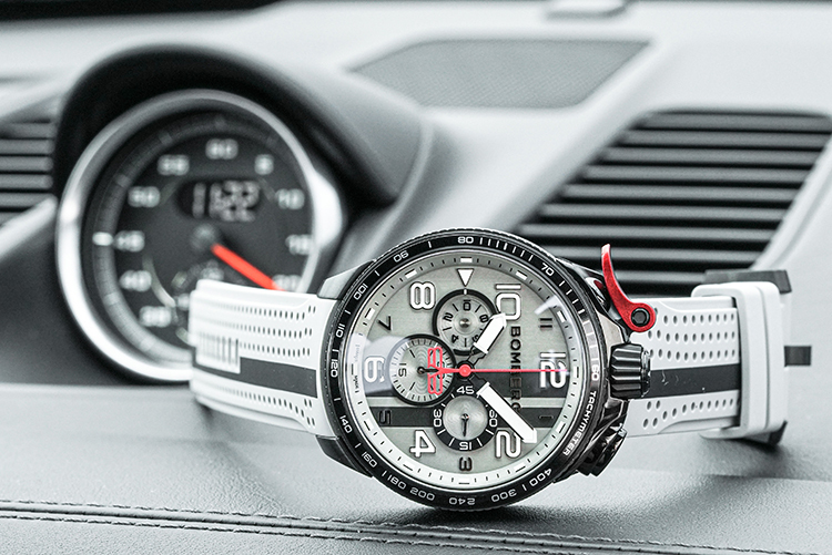 BOLT-68 系列 水泥灰XL復古賽車計時碼錶