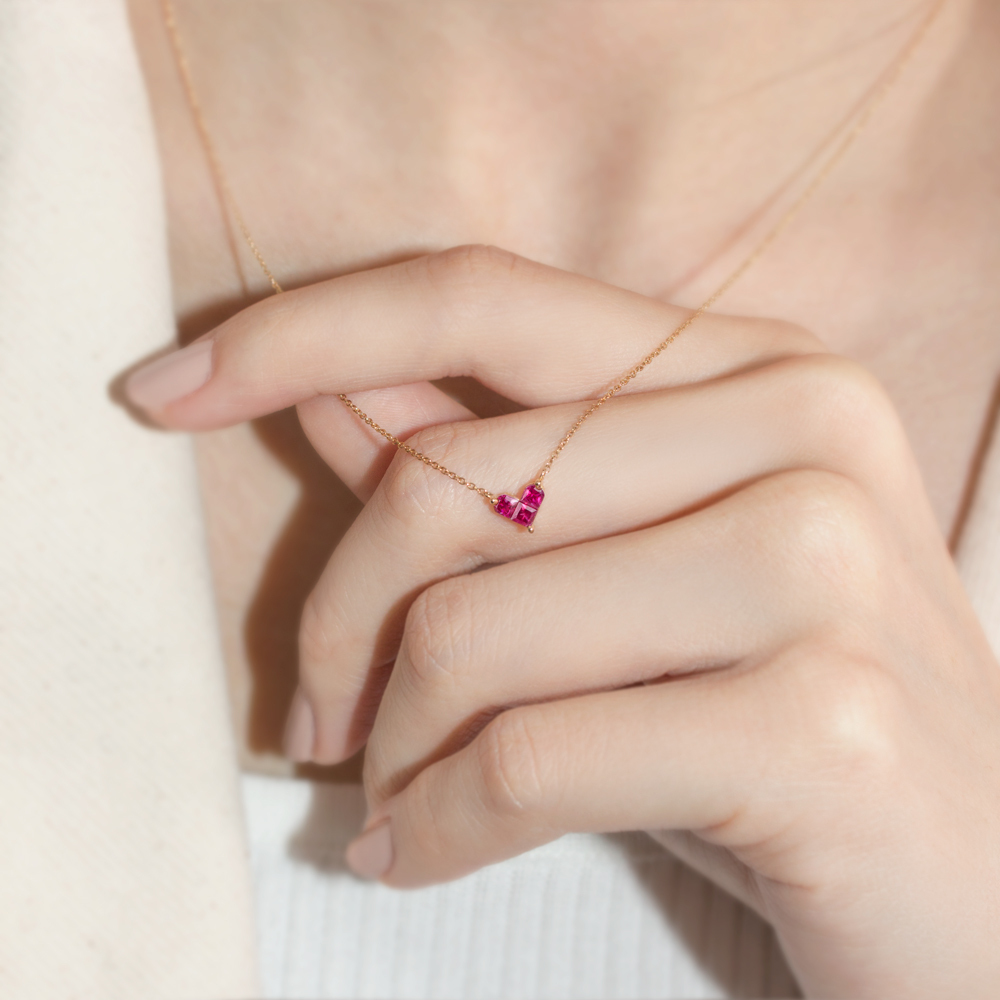 【現貨】Sweet sweet heart 紅寶石項鍊