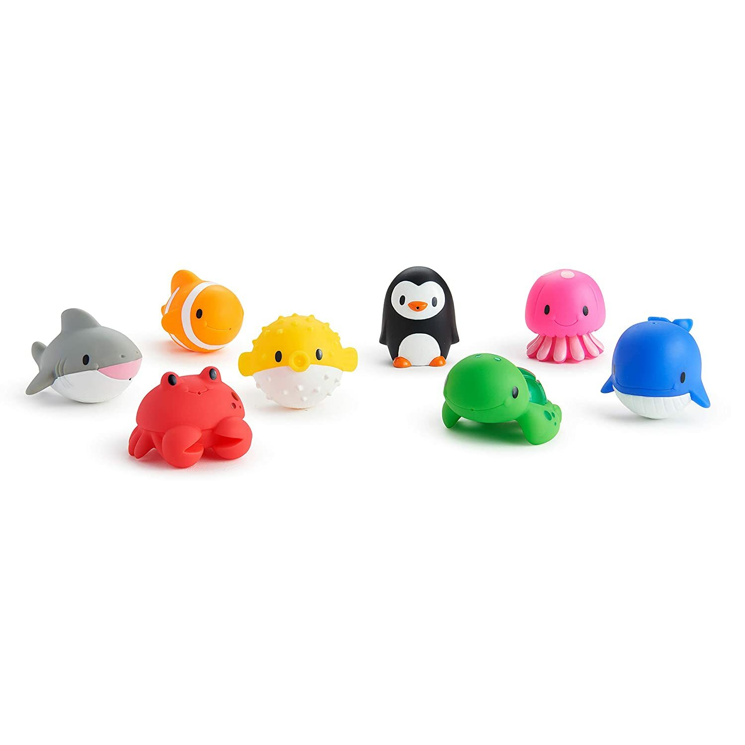 動物海洋噴水洗澡玩具8入