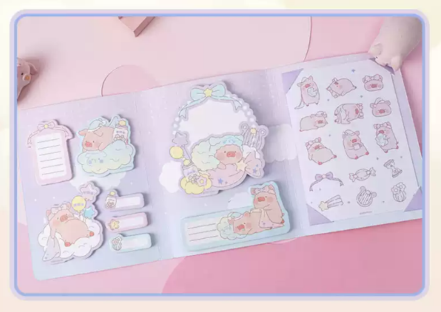 LuLu豬你好夢折叠Memo套裝