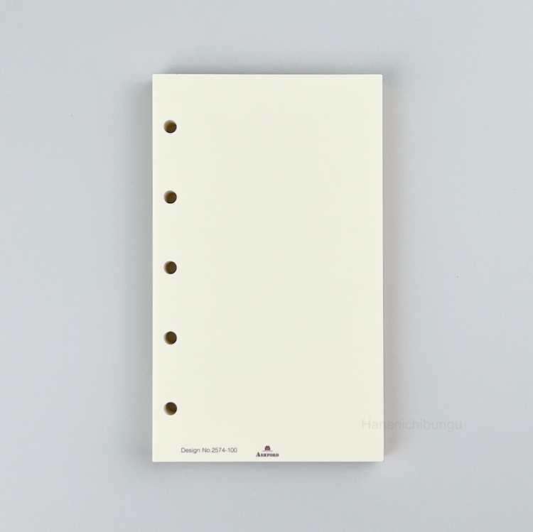 MICRO5／奶油色空白內頁－玫瑰金刷邊（100張入）