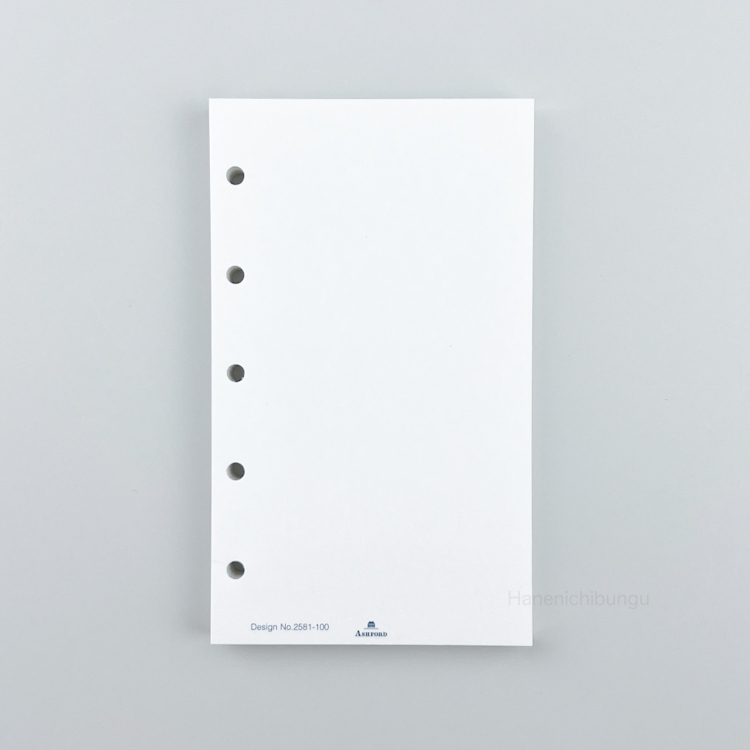 MICRO5／白色空白內頁－銀色刷邊（100張入）