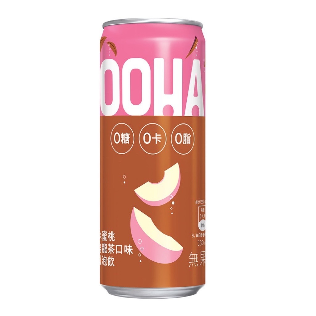 【OOHA】氣泡飲 4入組 (水蜜桃烏龍茶/袖子海鹽) (330ml / 500ml )