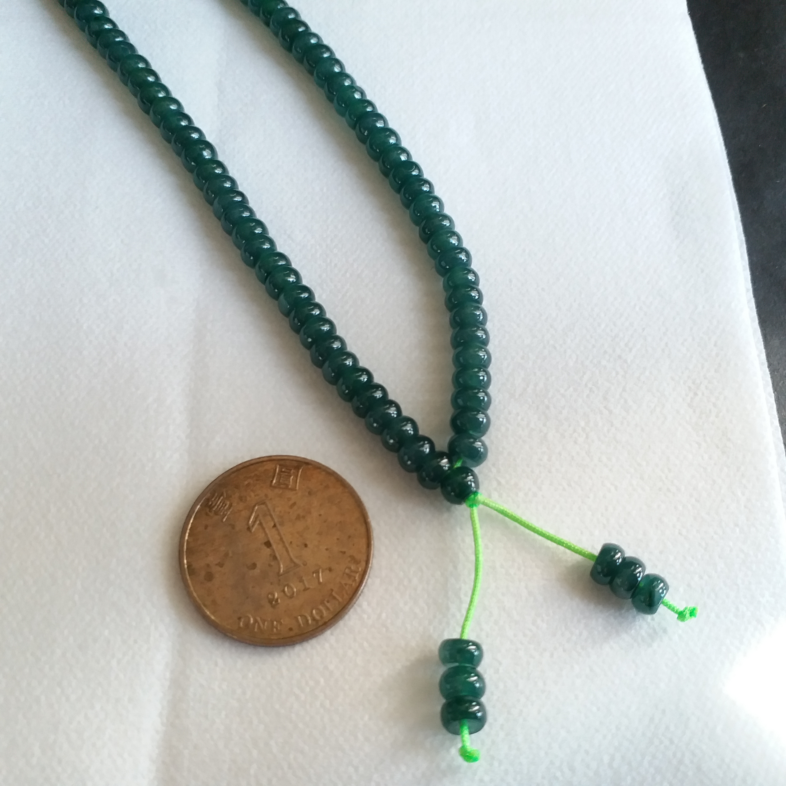 J1987 老藍水算盤珠鏈