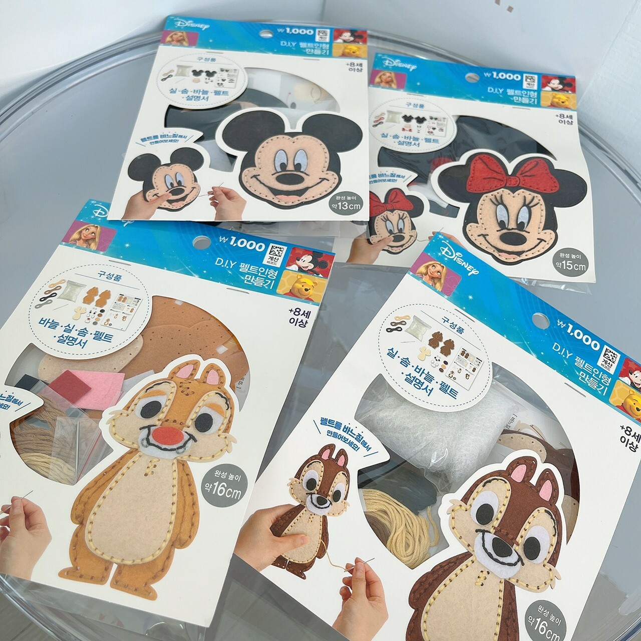 韓國 迪士尼 米奇 米妮 奇奇蒂蒂 DIY 手做 娃娃