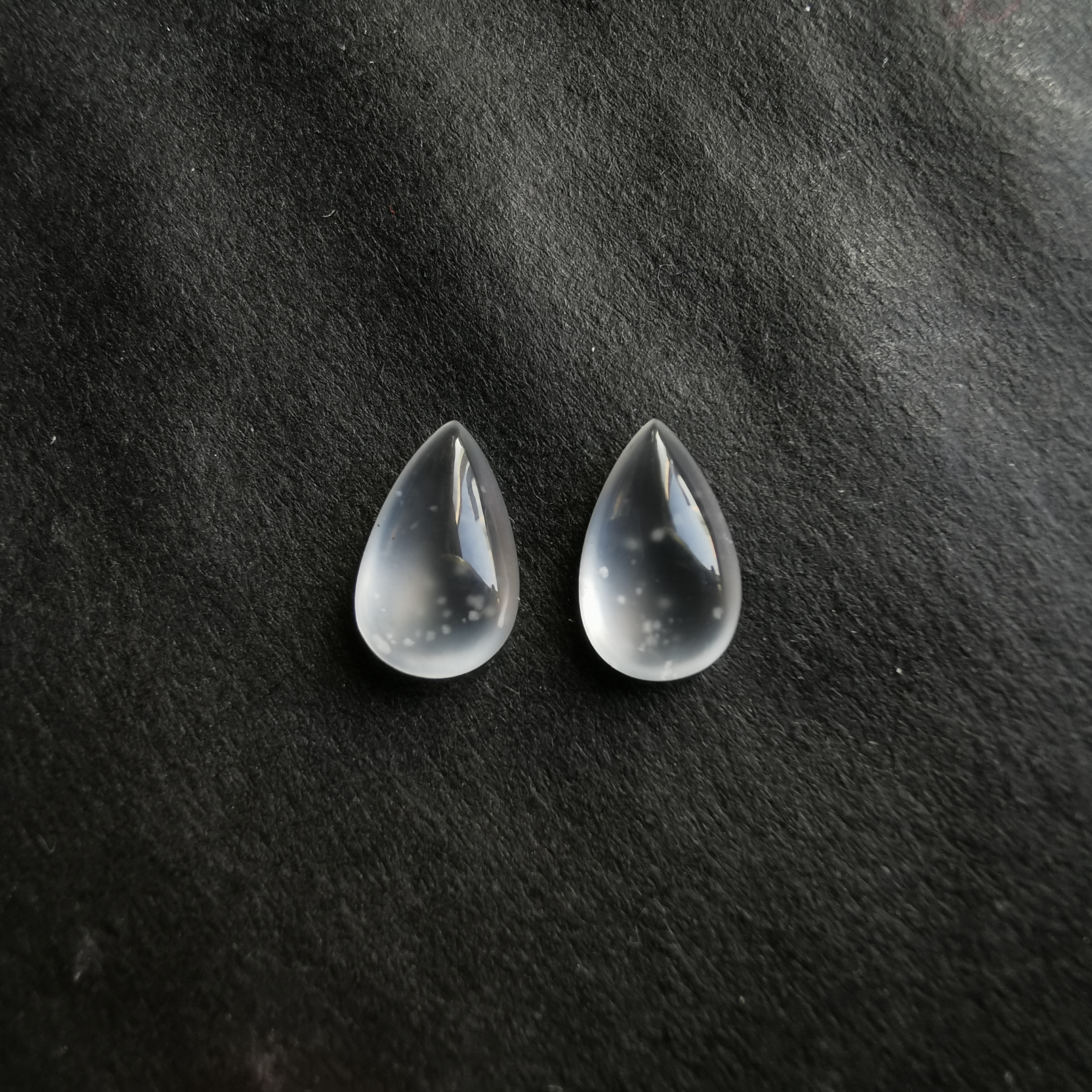 玻璃種木那水滴一對, 天然翡翠A玉, 緬甸玉, Jade, Jadeite