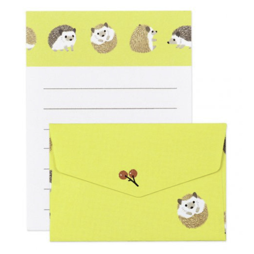 Maruai迷你信紙連信封套裝－小動物系列 (日本文具品牌)