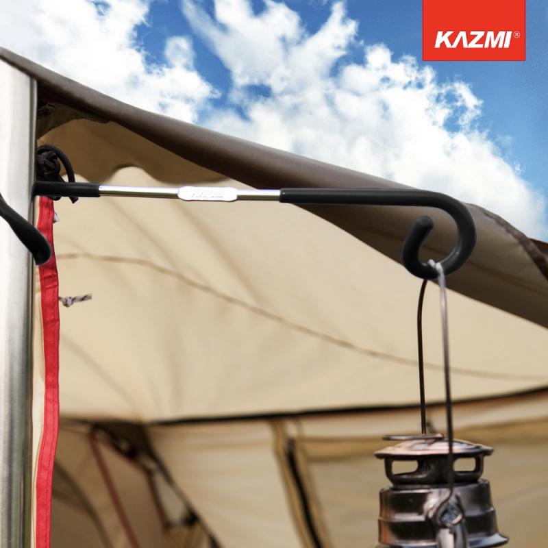 【KZM】2WAY 多功能營燈掛勾(黑色)｜豬尾巴 K8T3O001 AC11