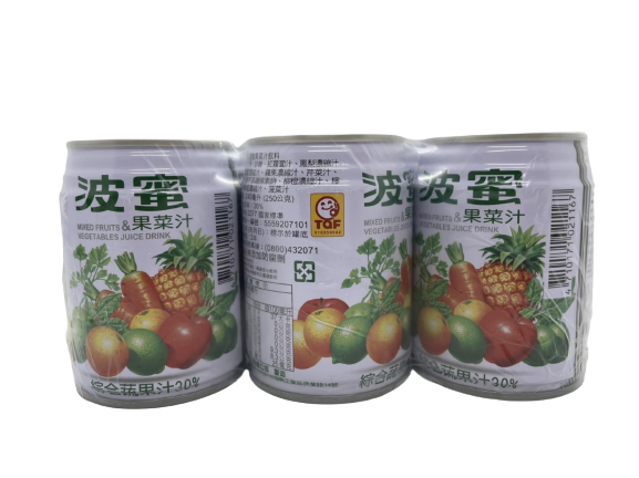 波蜜果菜汁易開罐240ml (6入)
