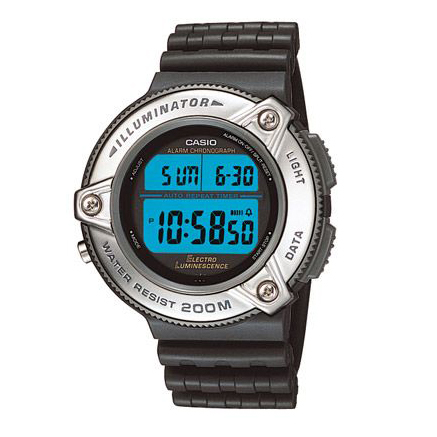 Casio DW-295-1V 90年代 已停產 絕版 200m 潛水 跳字錶 47mm