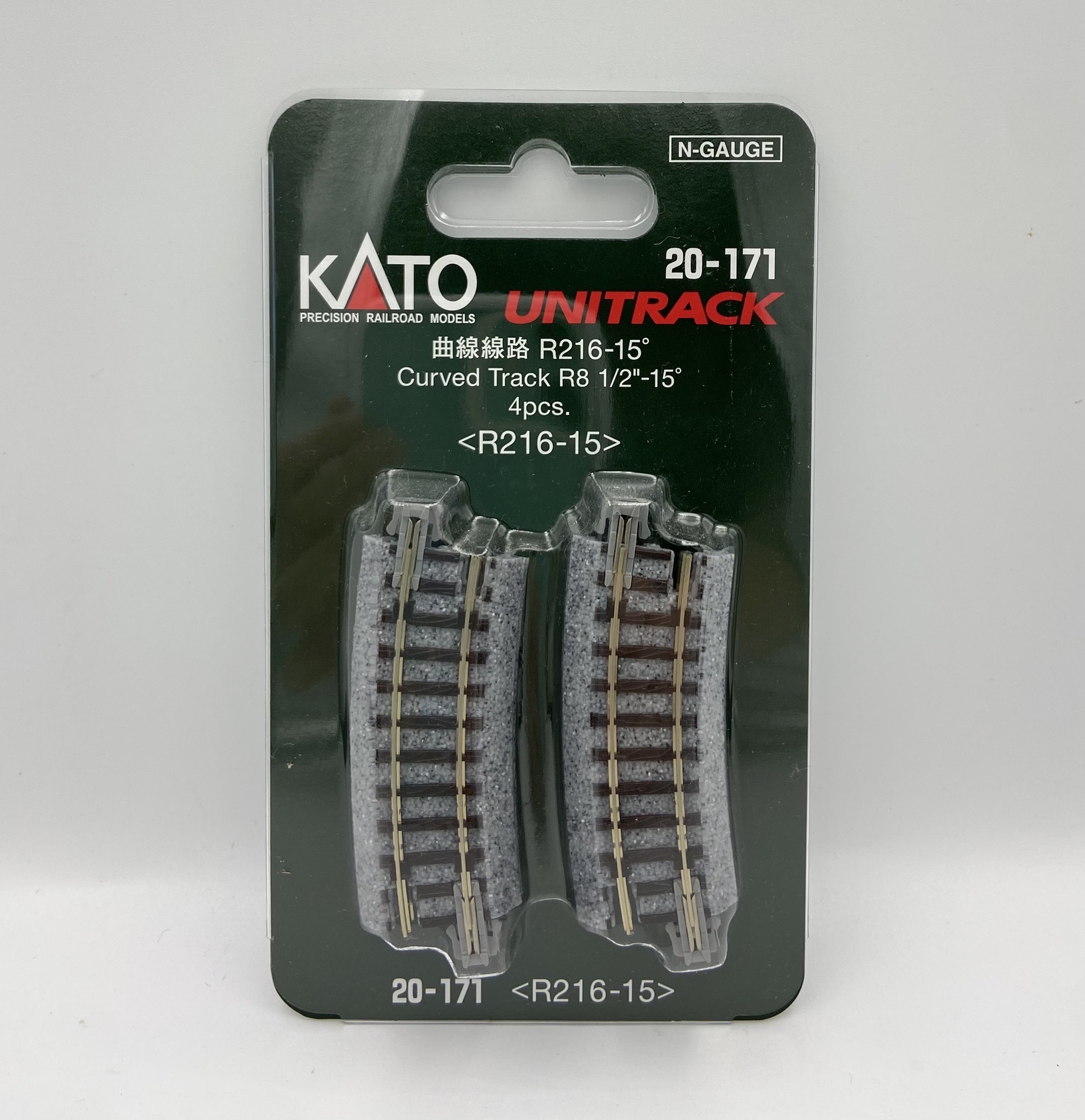Kato 20-171 N規 R216 15度 曲線線路