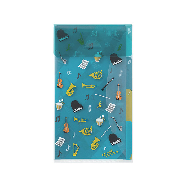 樂器款 3層安全資料夾 A5 ｜日本MIDORI