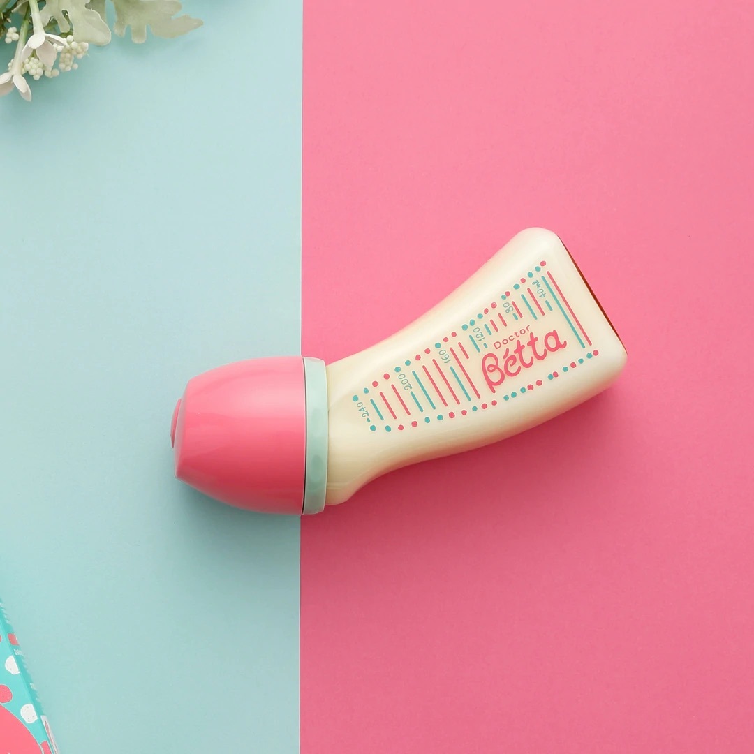 Betta 寬口奶樽 PPSU 240ml - 粉