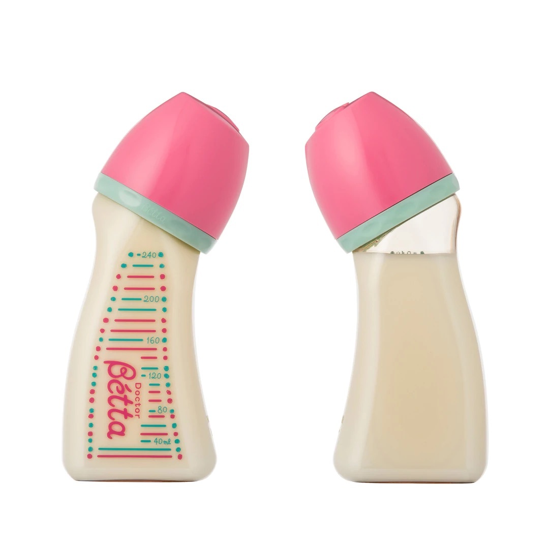 Betta 寬口奶樽 PPSU 240ml - 粉