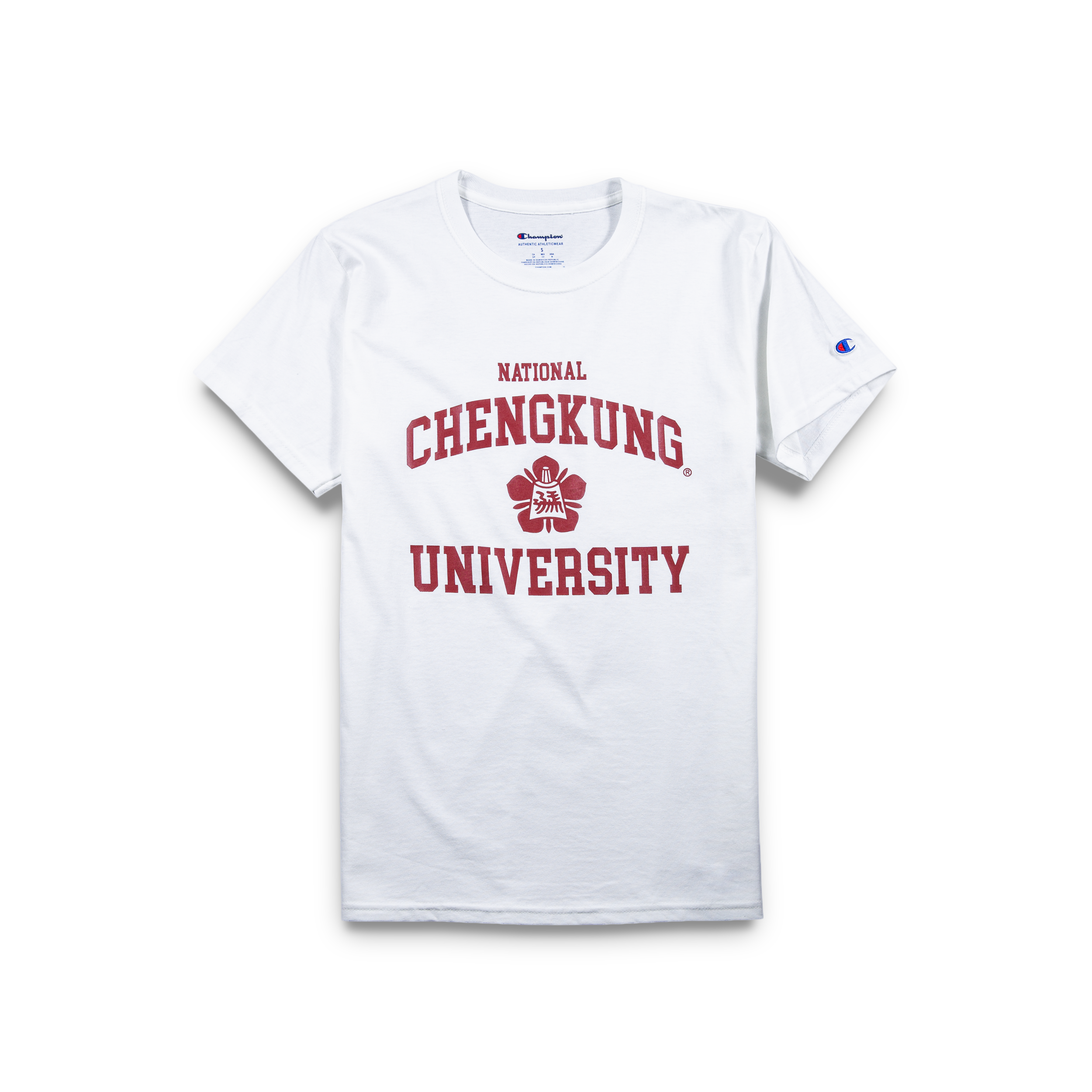 Champion® 成功大學 NCKU 經典校徽款 T-Shirt (白色)