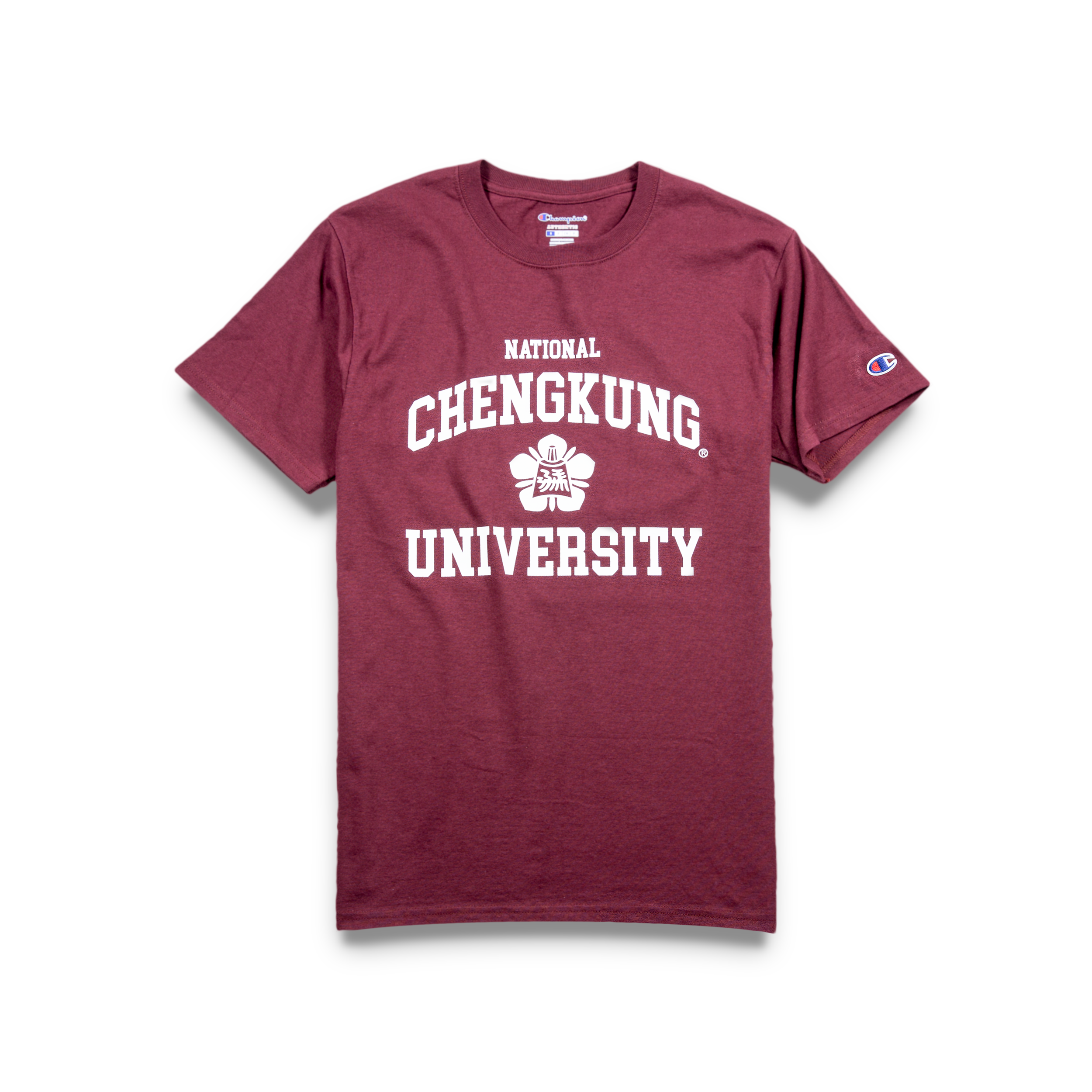 Champion® 成功大學 NCKU 經典校徽款 T-Shirt (酒紅)