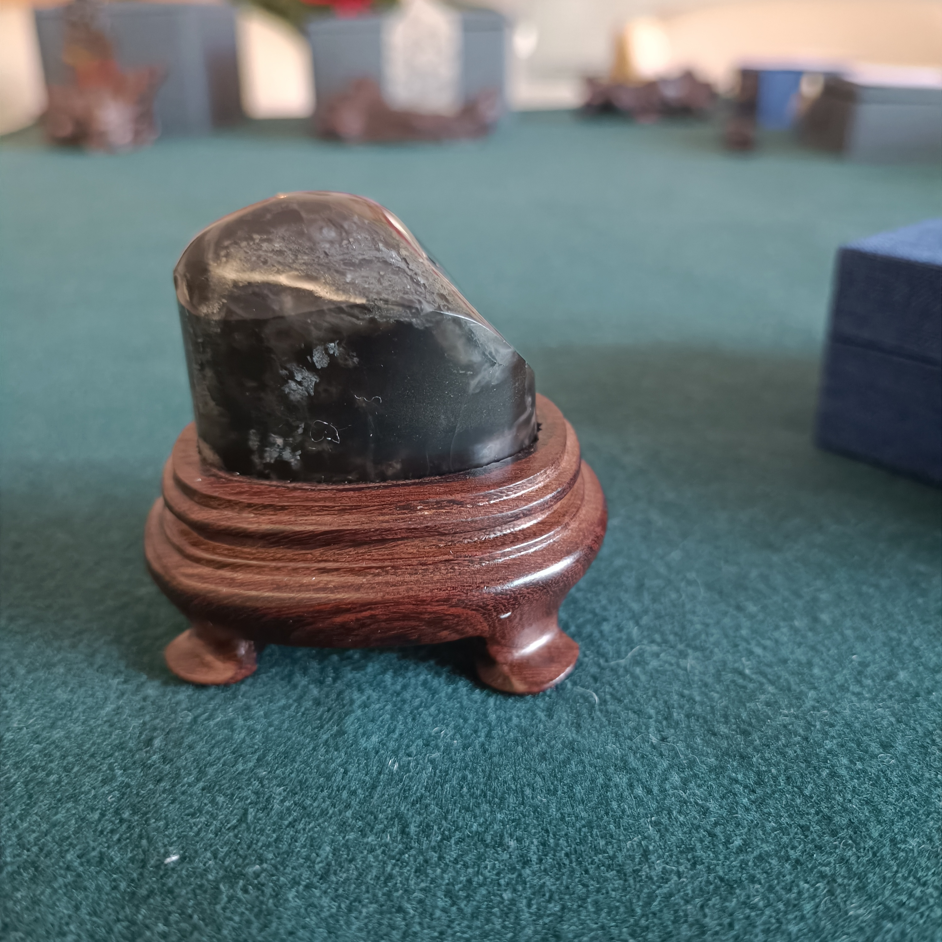 凍石】寿山石精品・牛角凍 已讓)壽山牛角凍-螭虎鈕正對章- 焯印堂焯印堂