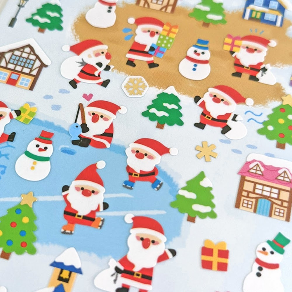 Mind Wave Christmas Sticker－Santa Village