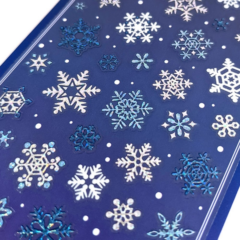 Mind Wave Christmas Sticker－Snowflakes (Japanese Stationery Brand)