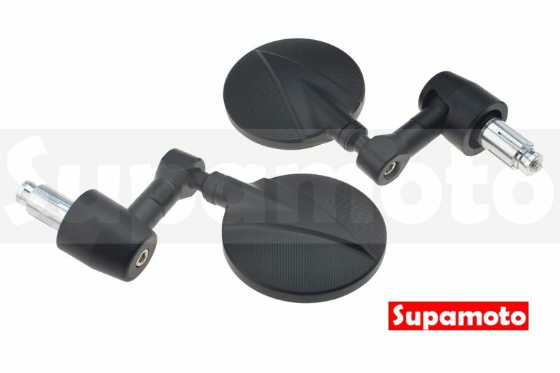 -Supamoto- M60 牛角鏡 端子鏡 咖啡 CNC 裸把 後照鏡 後視鏡 車把鏡 手把鏡
