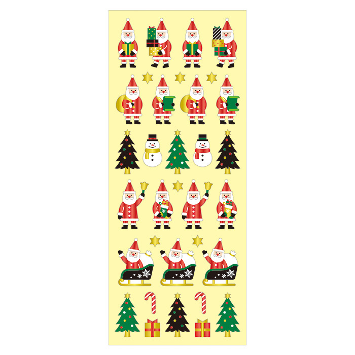 Mind Wave Christmas Sticker－Holiday Santa