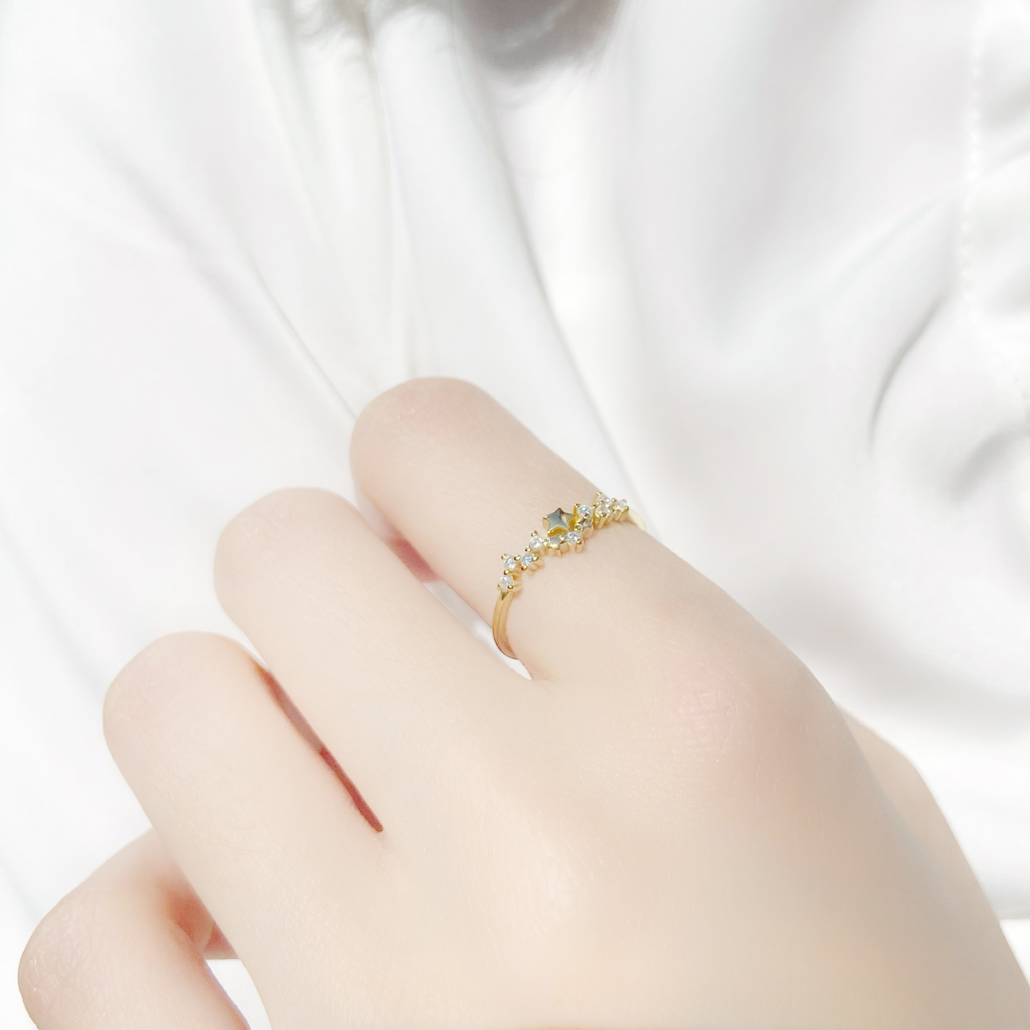 | 925純銀・ 14k金 | 星簇戒指 | RI0003 |