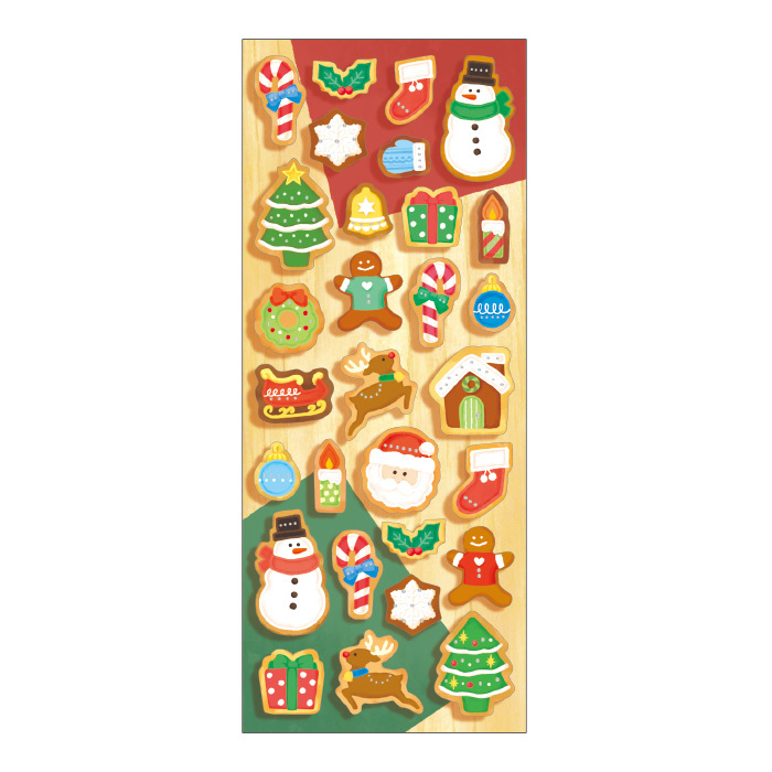 Mind Wave Christmas Sticker－Christmas Icing Cookies