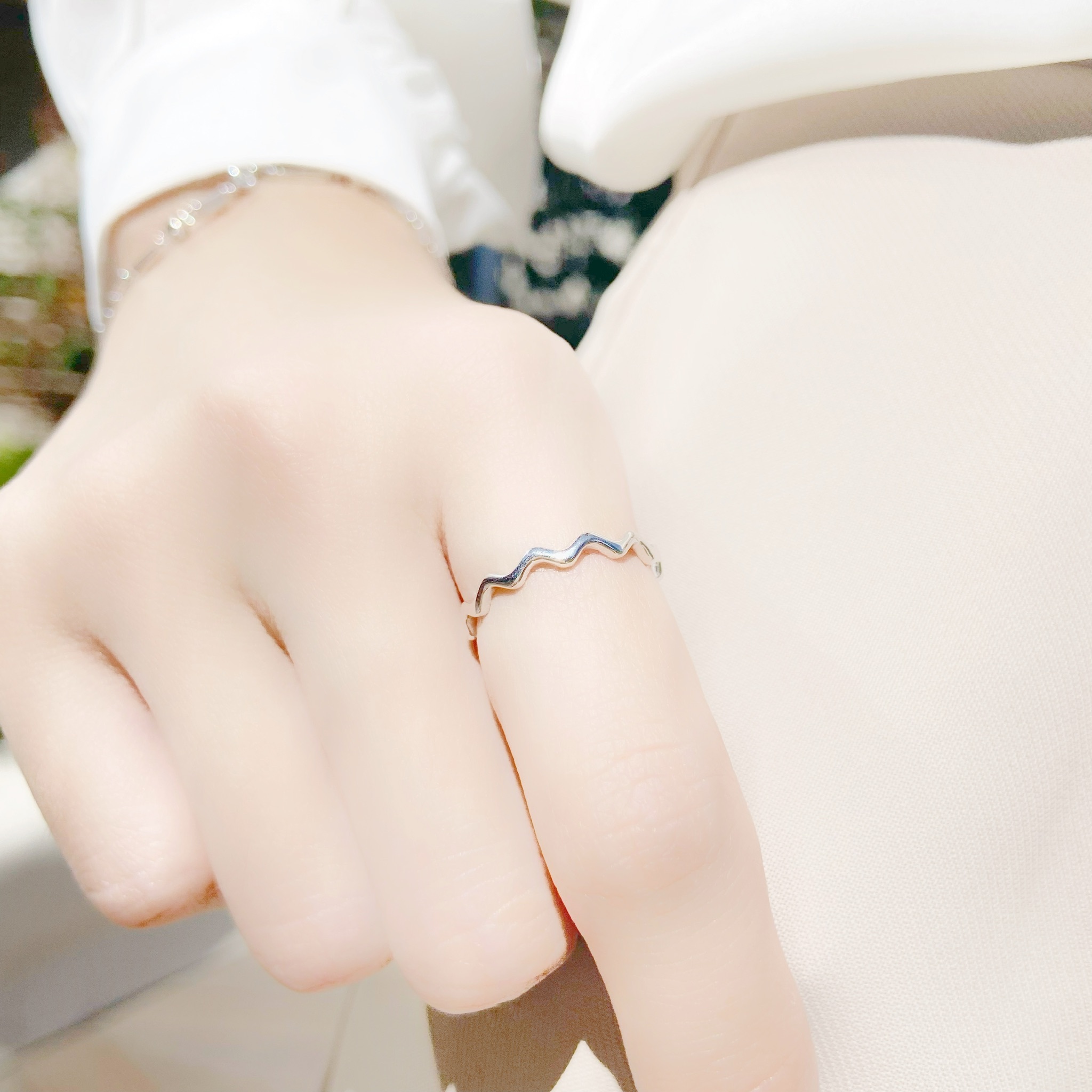 | 925純銀 | 波浪線戒指 | RI0003 |