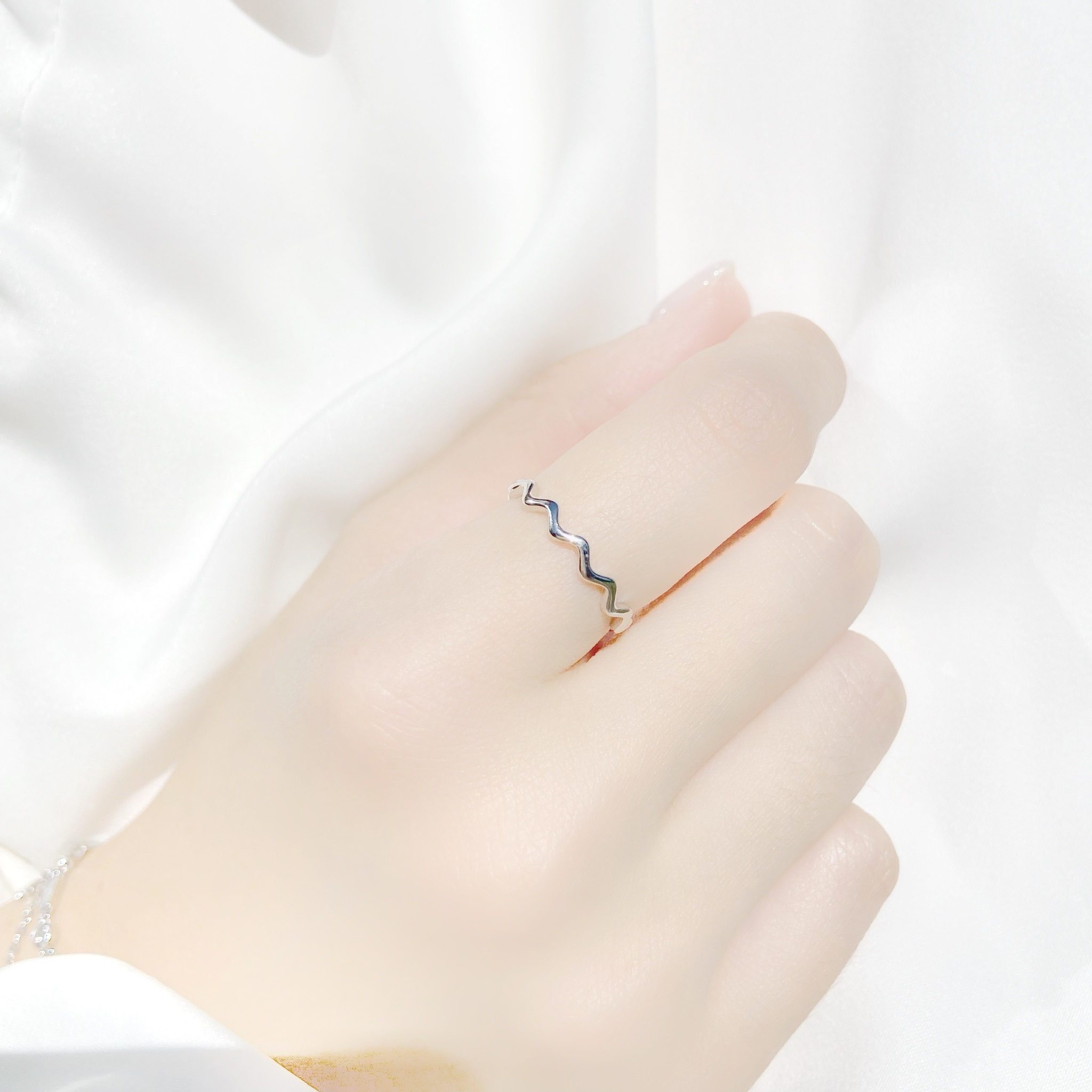 | 925純銀 | 波浪線戒指 | RI0003 |