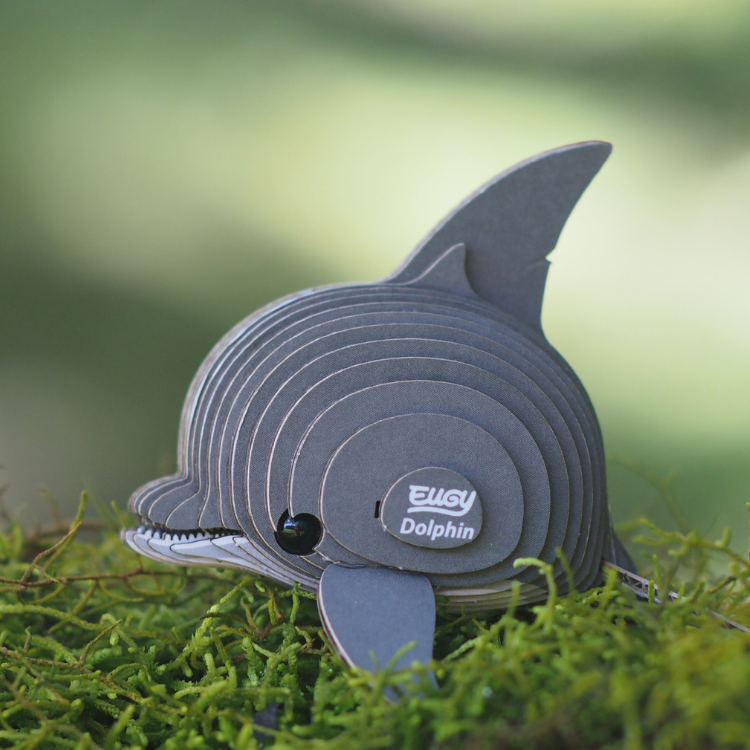 EUGY Dolphin 3D Cardboard Puzzle