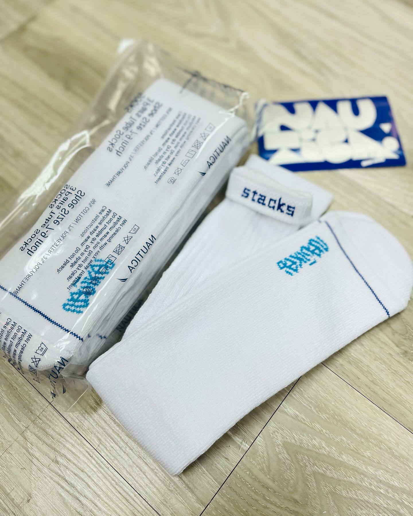 {現貨} NAUTICA + STACKS Logo Socks ( 3對 1 Pack)