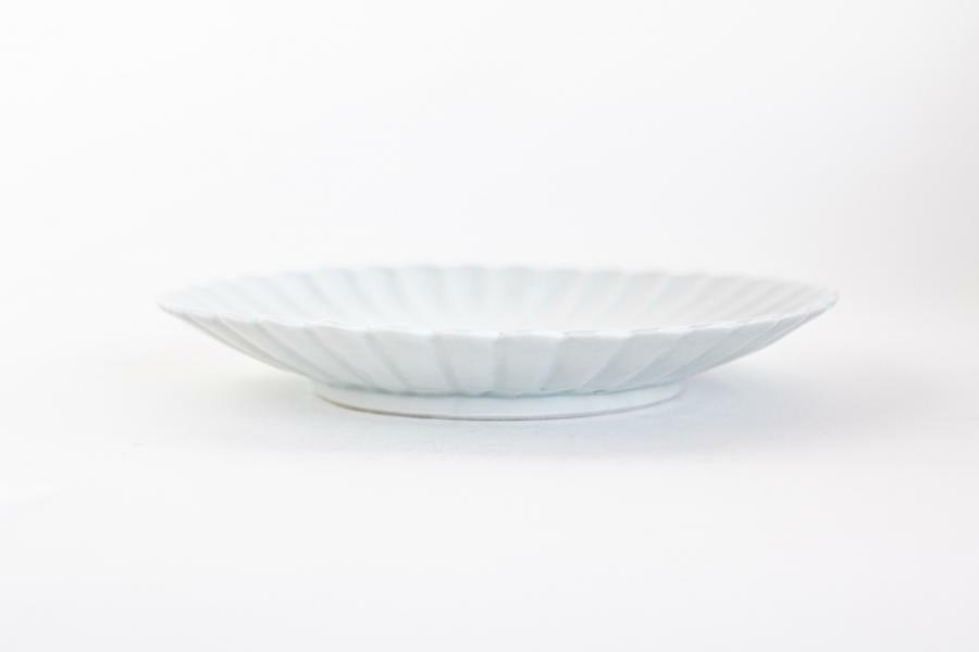 水野克俊-T&S-白磁輪花6吋皿