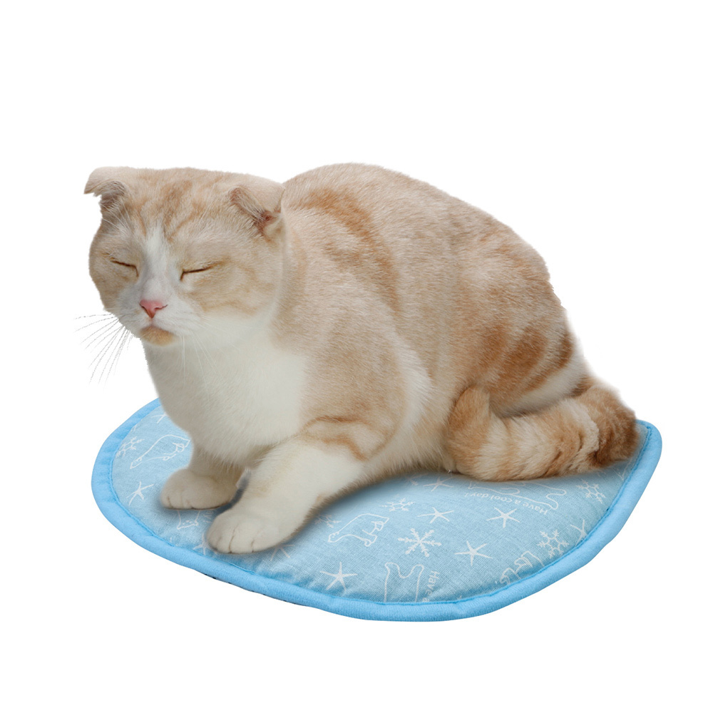 NYANTA CLUB 接觸冷感! 寵物觸感降溫涼墊 (貓頭形)