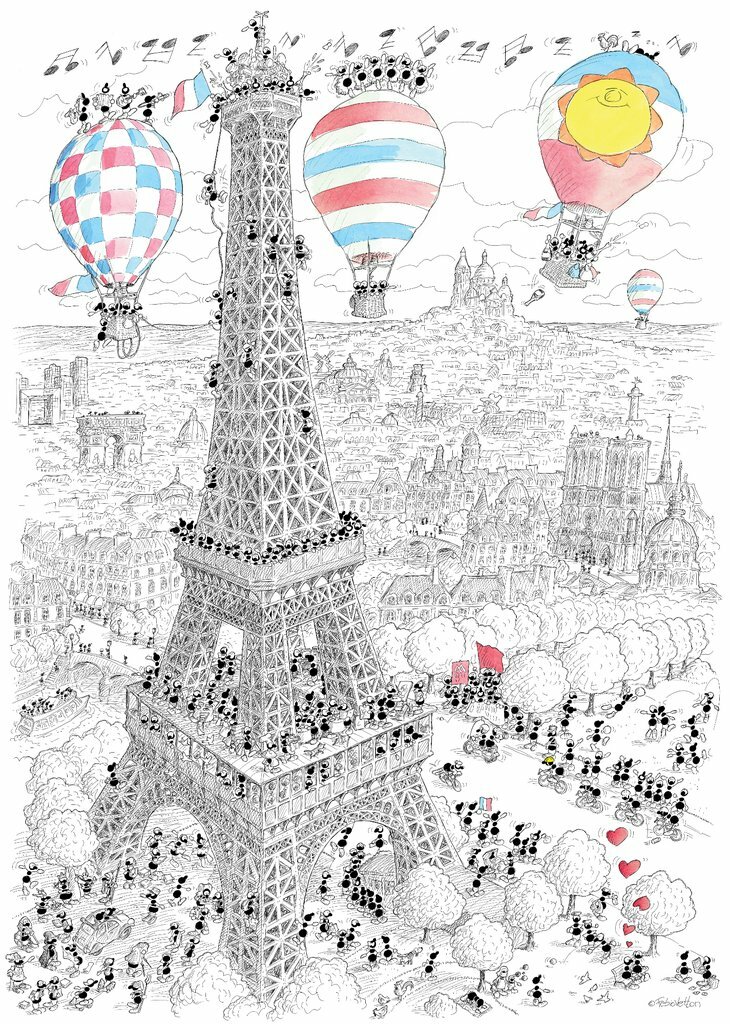 【FORMICHE】巴黎 1000片拼圖