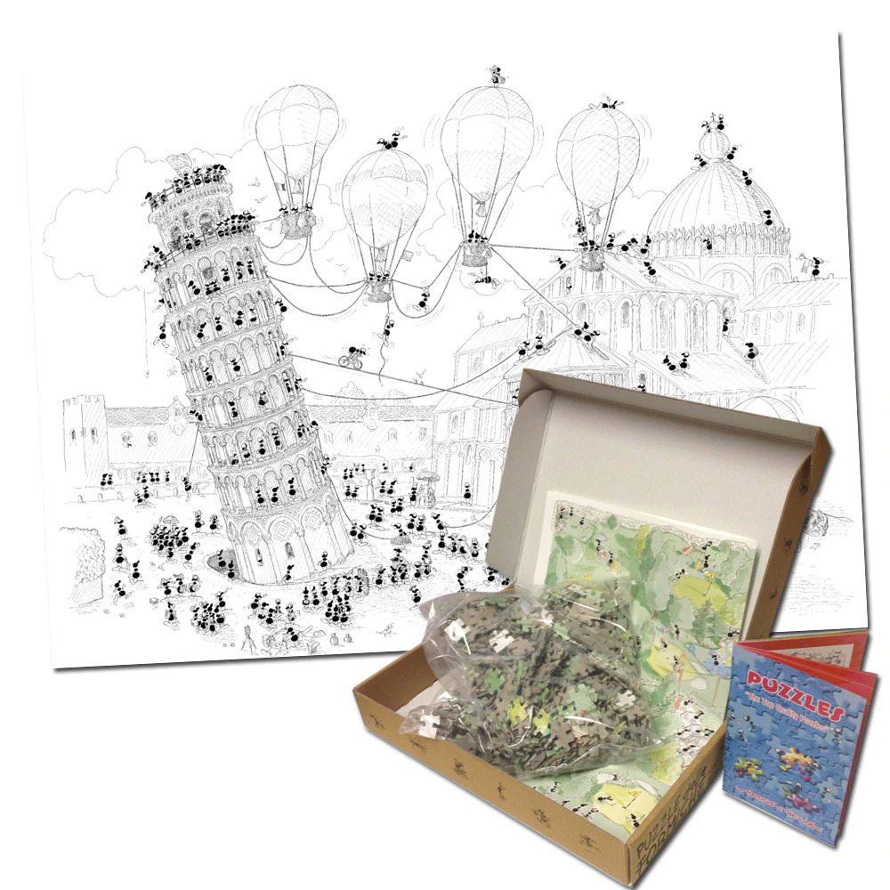 【FORMICHE】比薩斜塔 1000片拼圖