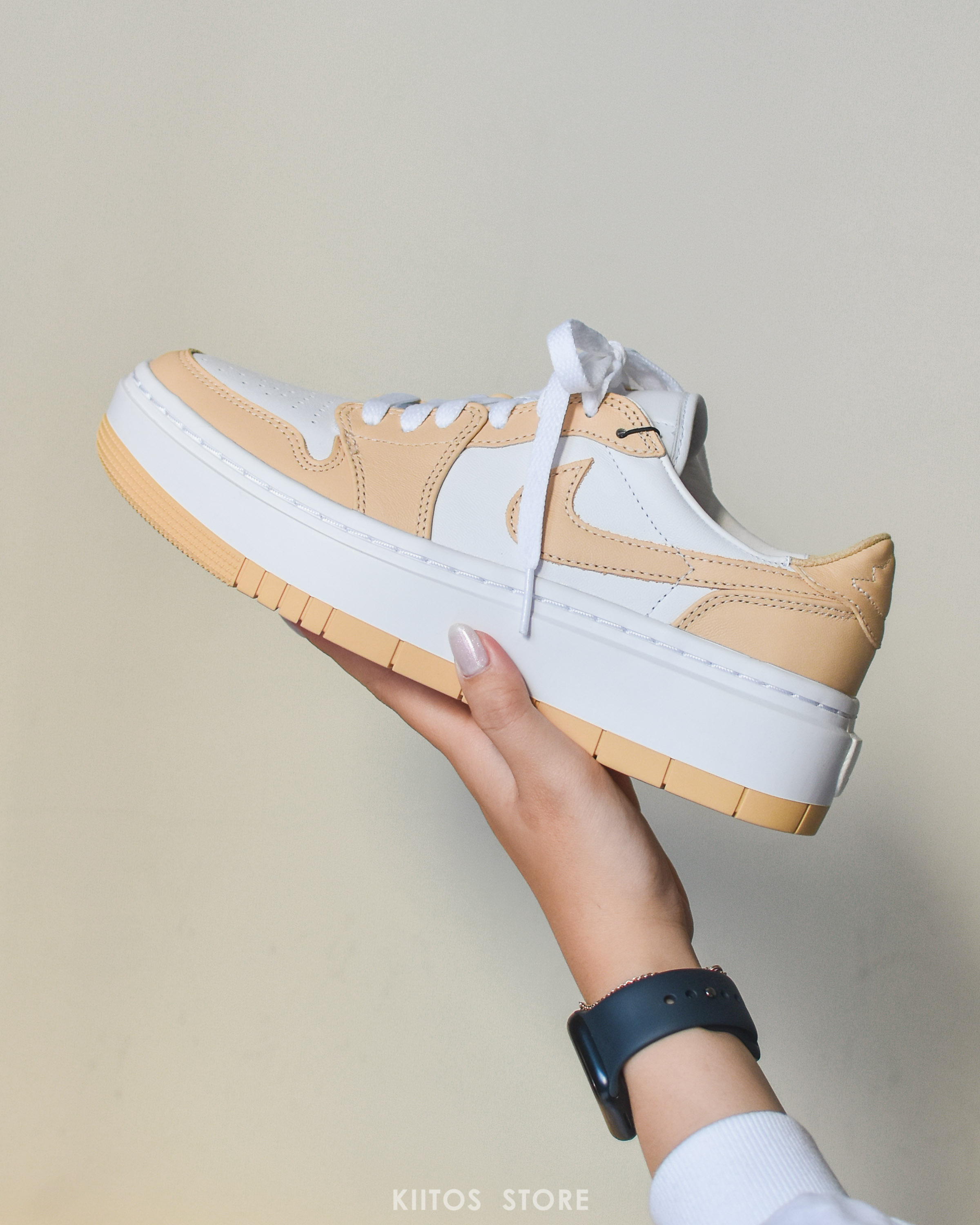 NIKE AIR JORDAN 1 LV8D ELEVATE 厚底小DIOR 奶茶色