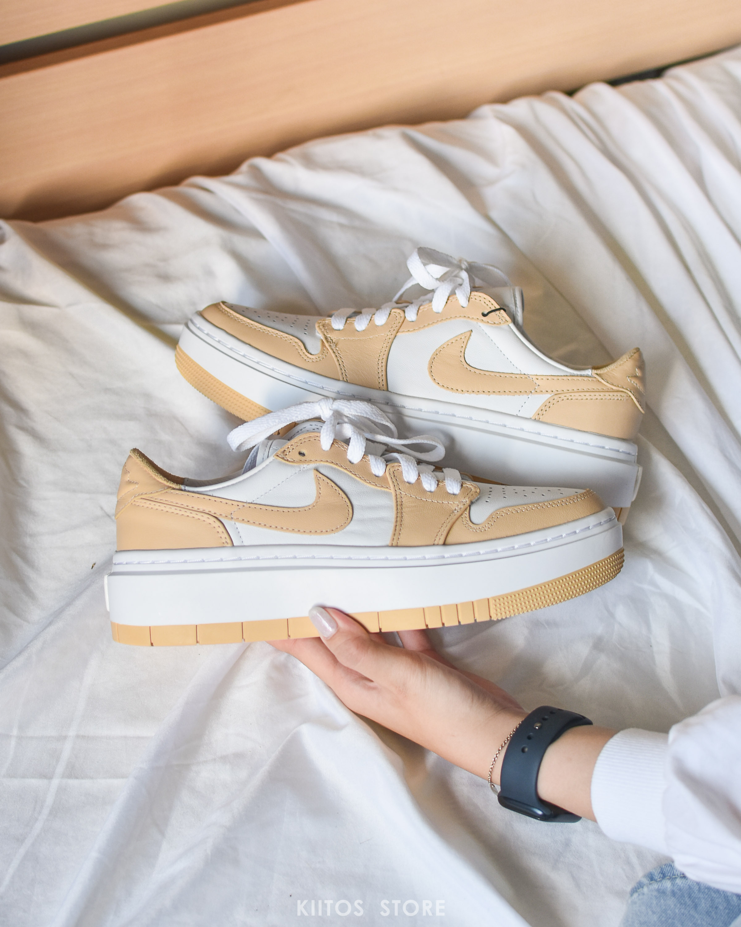 NIKE AIR JORDAN 1 LV8D ELEVATED 厚底小DIOR 奶茶色