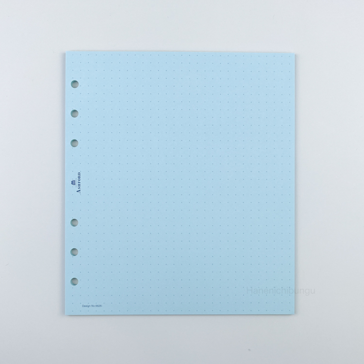 HBWA5／彩色點格紋內頁5mm（六色、30張入）